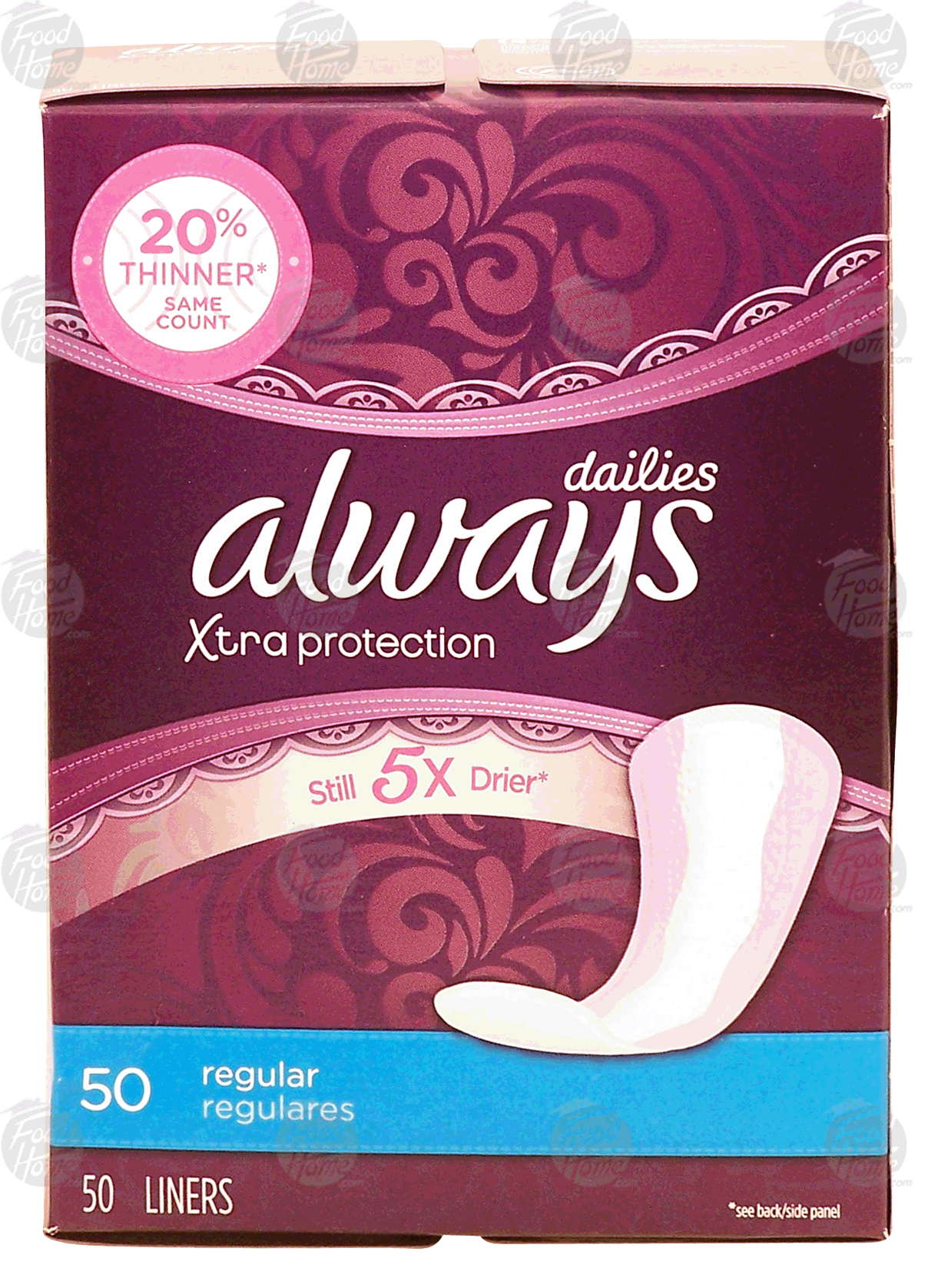 Always dailies pantiliners, regular, unscented Full-Size Picture